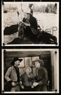 7d441 HITTIN' THE TRAIL 10 8x10 stills 1937 Tex Ritter & White Flash, Bupp & his Police Dog Smokey!