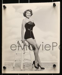 7d639 KAREN SHARPE 6 deluxe 8x10 publicity stills 1954 great promotion stills for High and Mighty!