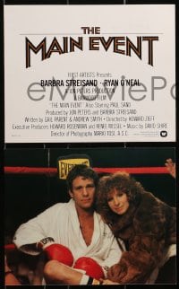 7d176 MAIN EVENT 7 color 8x10 stills 1979 great images of Barbra Streisand with boxer Ryan O'Neal!