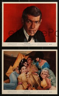 7d009 OUR MAN FLINT 12 color 8x10 stills 1966 James Coburn, James Bond spy spoof, cool action!