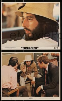 7d261 SERPICO 3 8x10 mini LCs 1974 Al Pacino on the streets, Sidney Lumet crime classic!
