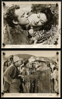 7d487 TOMAHAWK 9 8x10 stills 1951 cavalrymen about to try to stop the great Sioux Indian uprising!