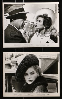 7d311 VISIT 25 8x10 stills 1964 rich Ingrid Bergman wants to kill her former lover Anthony Quinn!