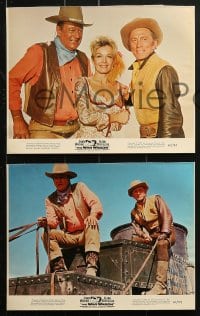 7d153 WAR WAGON 8 color from 7.75x10 to 8x10 stills 1967 cowboys John Wayne & Kirk Douglas!