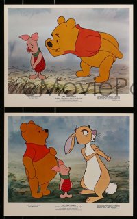 7d227 WINNIE THE POOH & TIGGER TOO 5 color 8x10 stills 1974 Walt Disney, Christopher Robin, Rabbit!