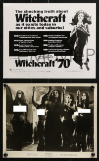 7d664 WITCHCRAFT '70 6 8x10 stills 1970 Angeli bianchi, Angeli neri, wild images of horror rituals!