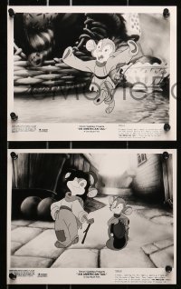 7d434 AMERICAN TAIL 10 English 8x10 stills 1986 Steven Spielberg, Don Bluth cartoon, Fievel the mouse!