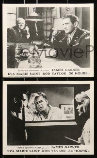 7d495 36 HOURS 8 English FOH LCs 1965 James Garner, sexy Eva Marie Saint, Rod Taylor, World War II!