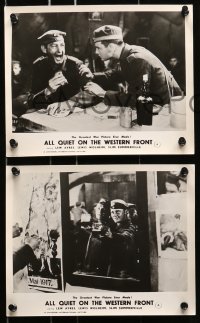 7d497 ALL QUIET ON THE WESTERN FRONT 8 English FOH LCs R1960s Lew Ayres in a story of blood & guts!