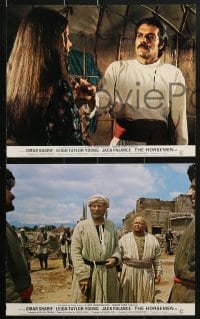 7d095 HORSEMEN 8 color English FOH LCs 1971 Omar Sharif, Jack Palance, directed by John Frankenheimer