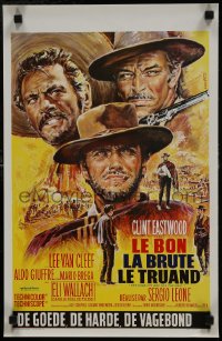 7f195 GOOD, THE BAD & THE UGLY Belgian R1970s Clint Eastwood, Lee Van Cleef, Sergio Leone!