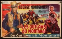 7f208 MAN FROM GOD'S COUNTRY Belgian 1958 George Montgomery brought law to a murder town!