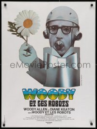 7f086 SLEEPER French 24x32 1974 wacky robot Woody Allen by Bourduge!