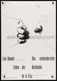 7f106 CRIMINAL LIFE OF ARCHIBALDO DE LA CRUZ German 1960 Luis Bunuel, cool different Hillmann art!