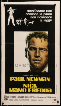 7f792 COOL HAND LUKE Italian locandina R1977 Paul Newman prison escape classic, different image!
