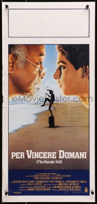 7f843 KARATE KID Italian locandina 1984 Pat Morita, Ralph Macchio, teen martial arts classic!