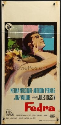 7f883 PHAEDRA Italian locandina 1962 Nano artwork of sexy Melina Mercouri & Anthony Perkins!