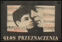 7f724 L'APPEL DU DESTIN Polish 23x34 1954 George Lacombe directed comedy, Palka art of man & boy!