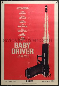 7g522 BABY DRIVER teaser DS 1sh 2017 Ansel Elgort in the title role, Spacey, James, Jon Bernthal!