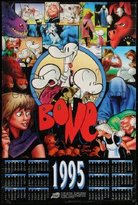 7g038 BONE calendar 1994 written and illustrated by creator Jeff Smith, cool design and art!