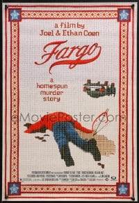 7g051 FARGO mini poster 1996 a homespun murder story from the Coen Brothers, great image!
