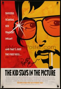 7g053 KID STAYS IN THE PICTURE signed mini poster 2002 by Robert Evans, monologue autobiography!