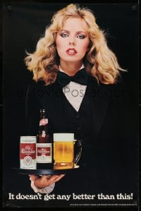 7g069 OLD MILWAUKEE 20x30 advertising poster 1981 woman w/beer, doesn't get any better than this!