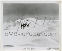 7h095 ART OF SKIING 8.25x10 still 1941 Disney cartoon, wacky Goofy on the slalom!
