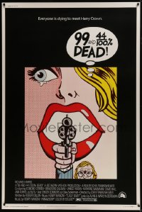 7k228 99 & 44/100% DEAD style A 40x60 1974 directed by John Frankenheimer, wonderful pop art image!