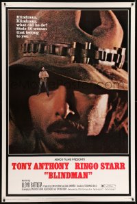 7k242 BLINDMAN 40x60 1972 Tony Anthony, Ringo Starr, spaghetti western!