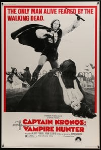 7k251 CAPTAIN KRONOS VAMPIRE HUNTER 40x60 1974 the only man alive feared by the walking dead!
