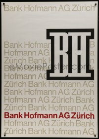 7k203 BANK HOFMANN 36x51 Swiss advertising poster 1960s cool banking artwork and design!