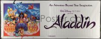 7k432 ALADDIN vinyl banner 1993 classic Walt Disney Arabian fantasy cartoon, cast image!