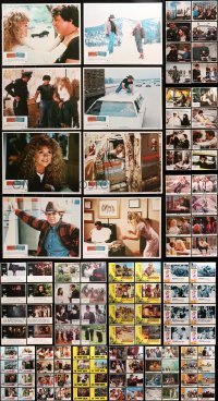 7m096 LOT OF 128 LOBBY CARDS 1970s-1980s complete sets from a variety of different movies!