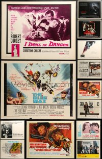 7m314 LOT OF 13 UNFOLDED HALF-SHEETS 1960s-1980s great images from a variety of different movies!