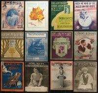 7m140 LOT OF 12 10.75X13.75 SHEET MUSIC 1914-1918 a variety of great songs with cool cover art!