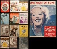 7m138 LOT OF 13 SHEET MUSIC 1910s-1930s great songs from a variety of different movies!