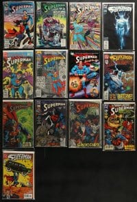 7m169 LOT OF 13 SUPERMAN COMIC BOOKS 1980s-1990s adventures of the Man of Steel!
