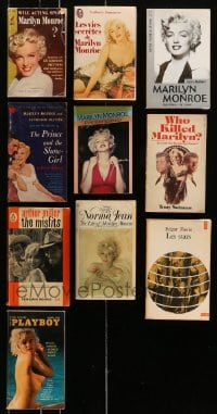7m170 LOT OF 10 MARILYN MONROE PAPERBACK BOOKS 1950s-1990s great stories & cover images!