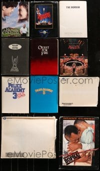7m239 LOT OF 11 PRESSKITS 1981 - 1997 containing a total of 119 8x10 stills in all!