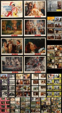 7m100 LOT OF 105 LOBBY CARDS 1960s-1970s complete sets of 8 cards from 13 different movies!
