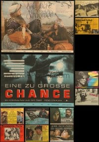 7m324 LOT OF 12 UNFOLDED AND FORMERLY FOLDED 11X16 EAST GERMAN POSTERS 1980s cool movie images!