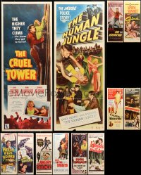 7m305 LOT OF 12 MOSTLY UNFOLDED INSERTS 1950s-1960s great images from a variety of movies!