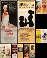 7m306 LOT OF 12 FORMERLY FOLDED INSERTS 1950s-1970s great images from a variety of movies!