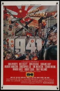 7p005 1941 style D 1sh 1979 Spielberg, art of John Belushi, Dan Aykroyd & cast by McMacken!