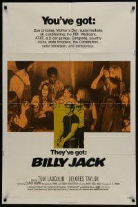 7p044 BILLY JACK 1sh 1971 Tom Laughlin, Delores Taylor, most unusual boxoffice success ever!