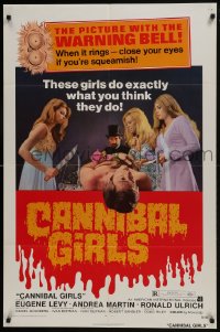 7p091 CANNIBAL GIRLS 1sh 1973 Ivan Reitman Canadian horror comedy, they do exactly what you think!