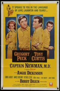 7p095 CAPTAIN NEWMAN, M.D. 1sh 1964 Gregory Peck, Tony Curtis, Angie Dickinson, Bobby Darin