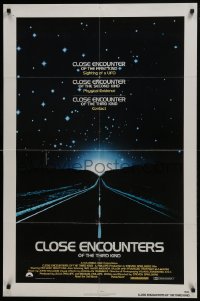 7p127 CLOSE ENCOUNTERS OF THE THIRD KIND 1sh 1977 Steven Spielberg sci-fi classic, Dreyfuss!