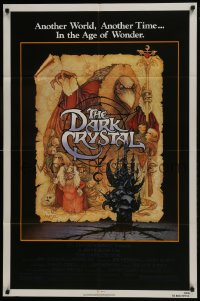 7p170 DARK CRYSTAL 1sh 1982 Jim Henson & Frank Oz, incredible Richard Amsel fantasy art!